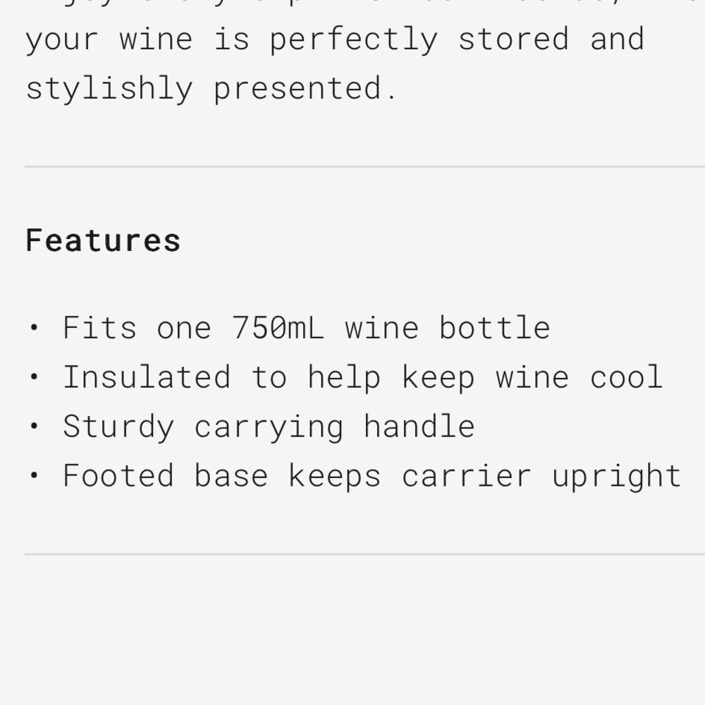 Rabbit Wine Bottle Carrier NWOT - Picture 8 of 8